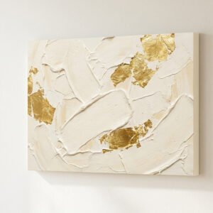Abstract Gold Leaf Canvas
