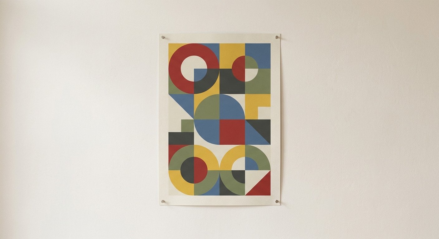 Geometric Bauhaus Poster