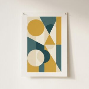 Mid-Century Shapes Poster