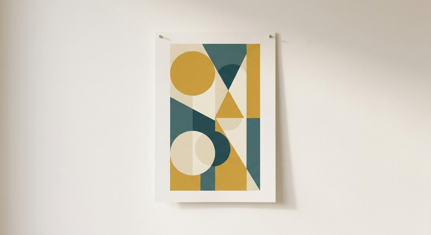 Mid-Century Shapes Poster