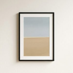 Minimal Horizon Framed Print