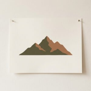 Minimalist Mountain Print