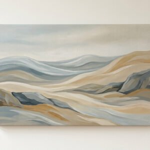Muted Waves Canvas