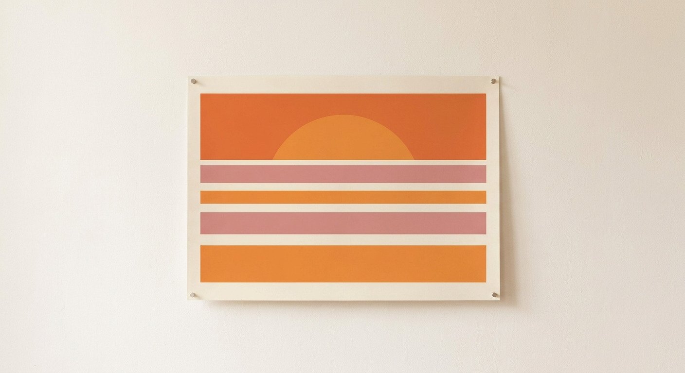 Retro Sunset Poster