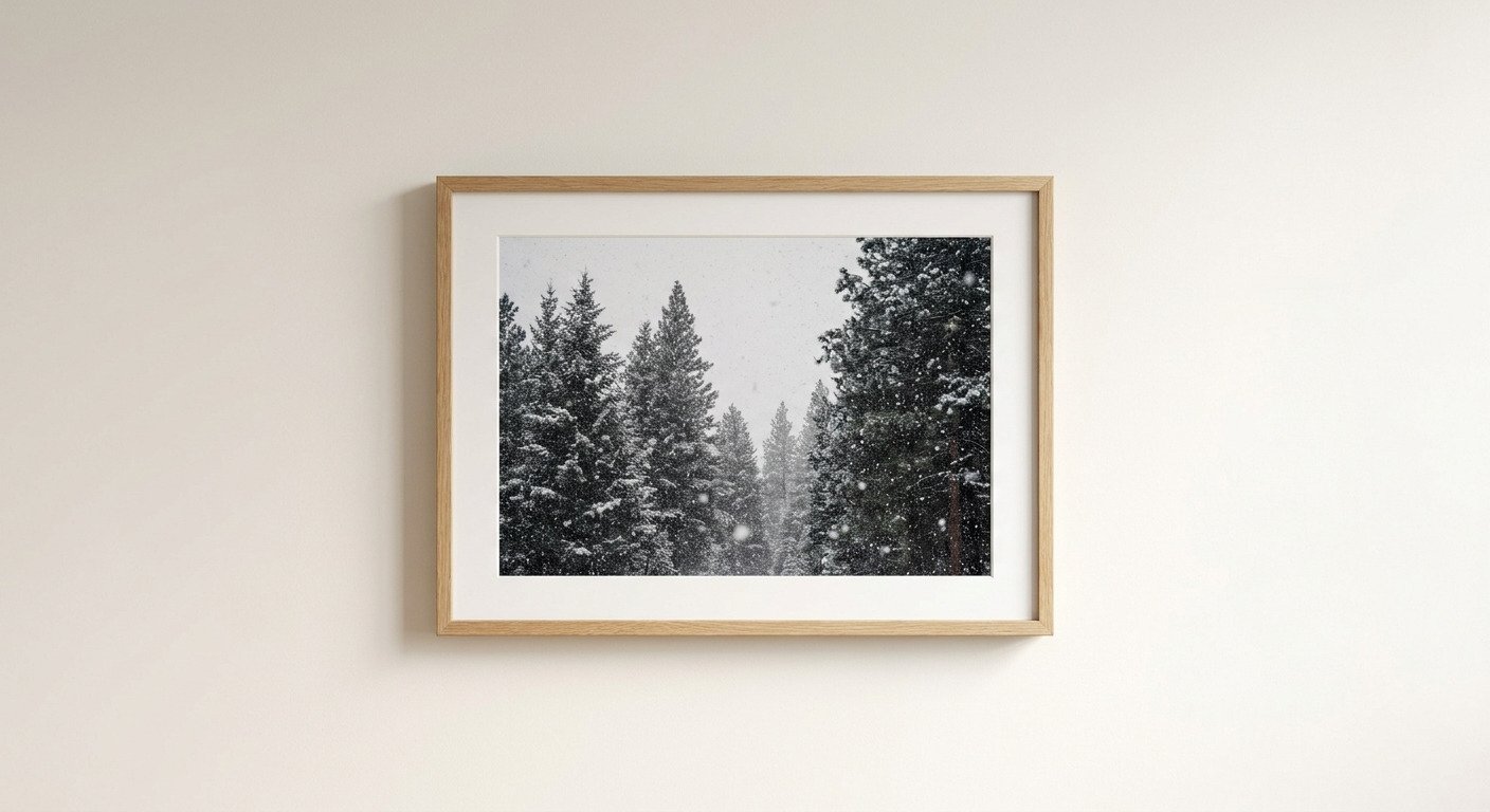 Snowfall Pines Photograph