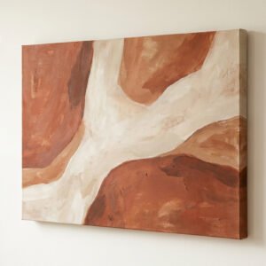 Terracotta Abstract Canvas