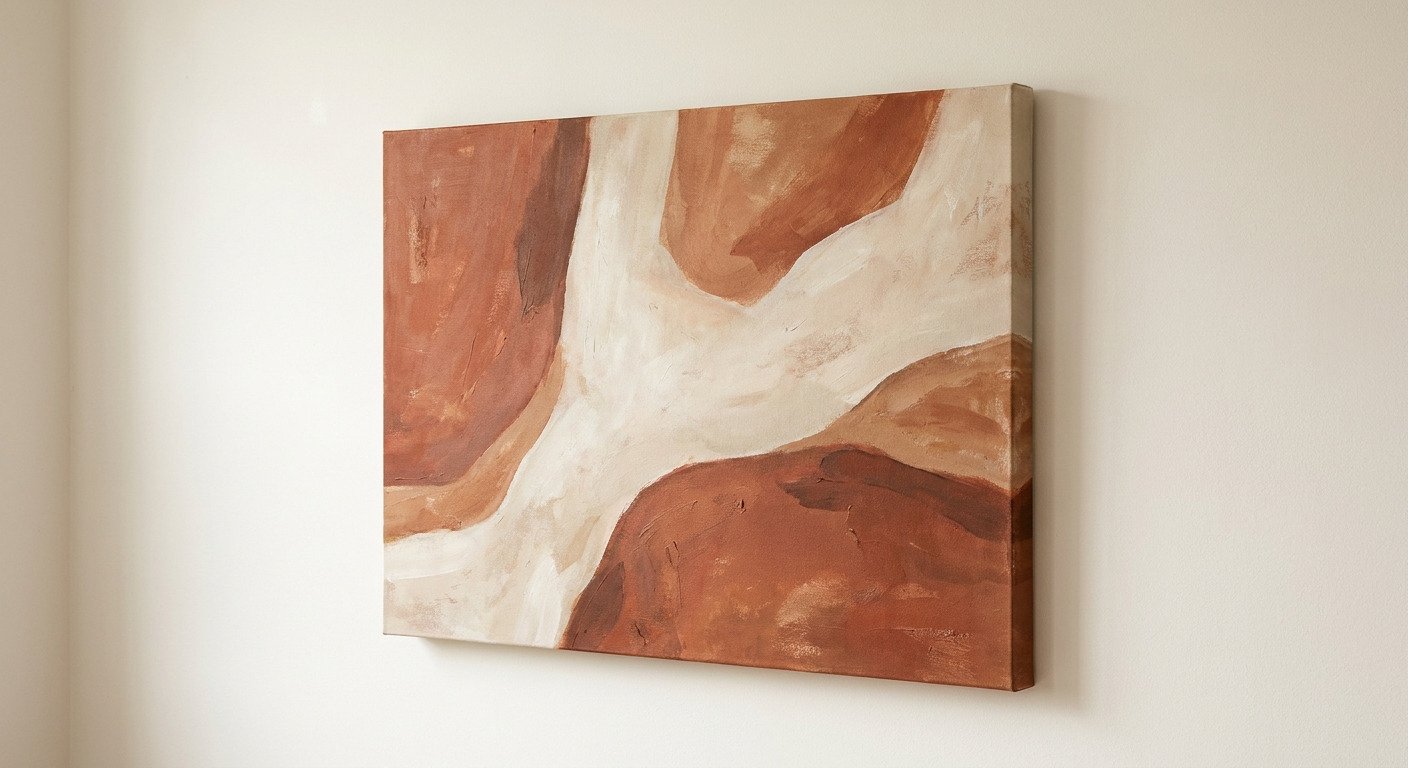 Terracotta Abstract Canvas